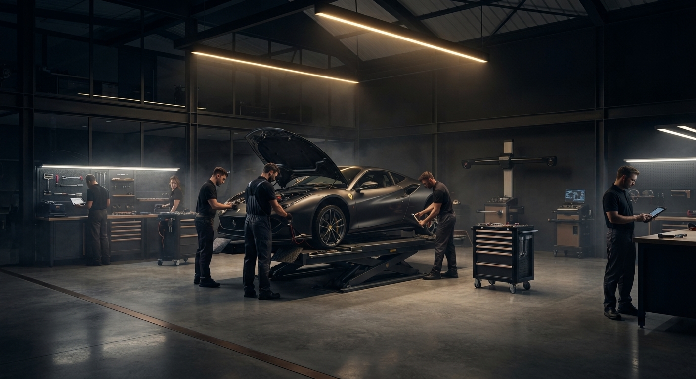 Car repair bay